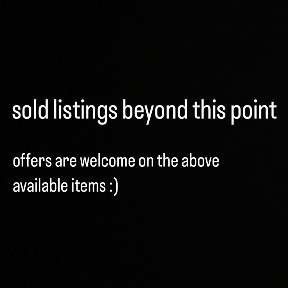 sold items beyond this point